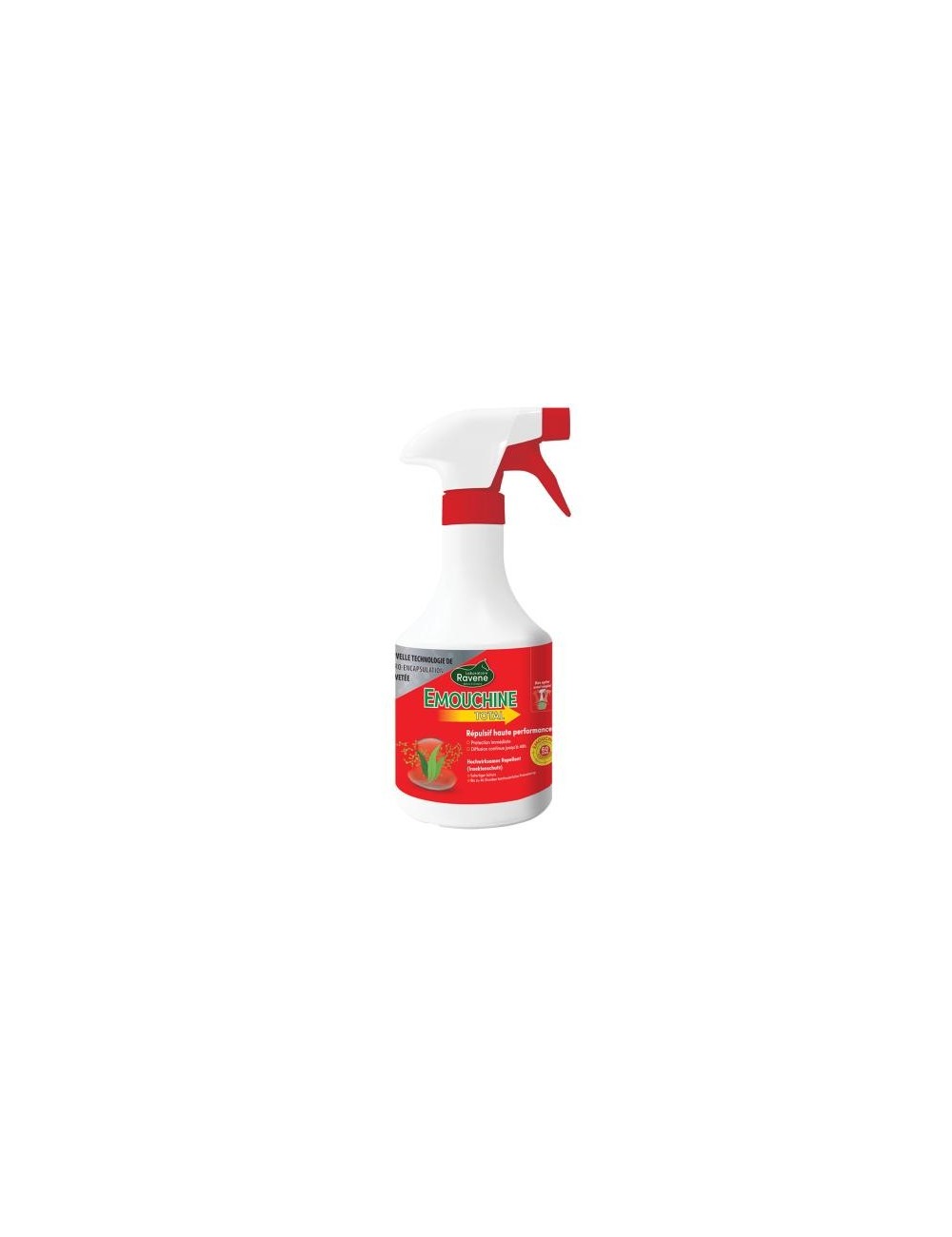 EMOUCHINE TOTAL 900 ml – Répulsif longue durée contre les insectes du cheval
