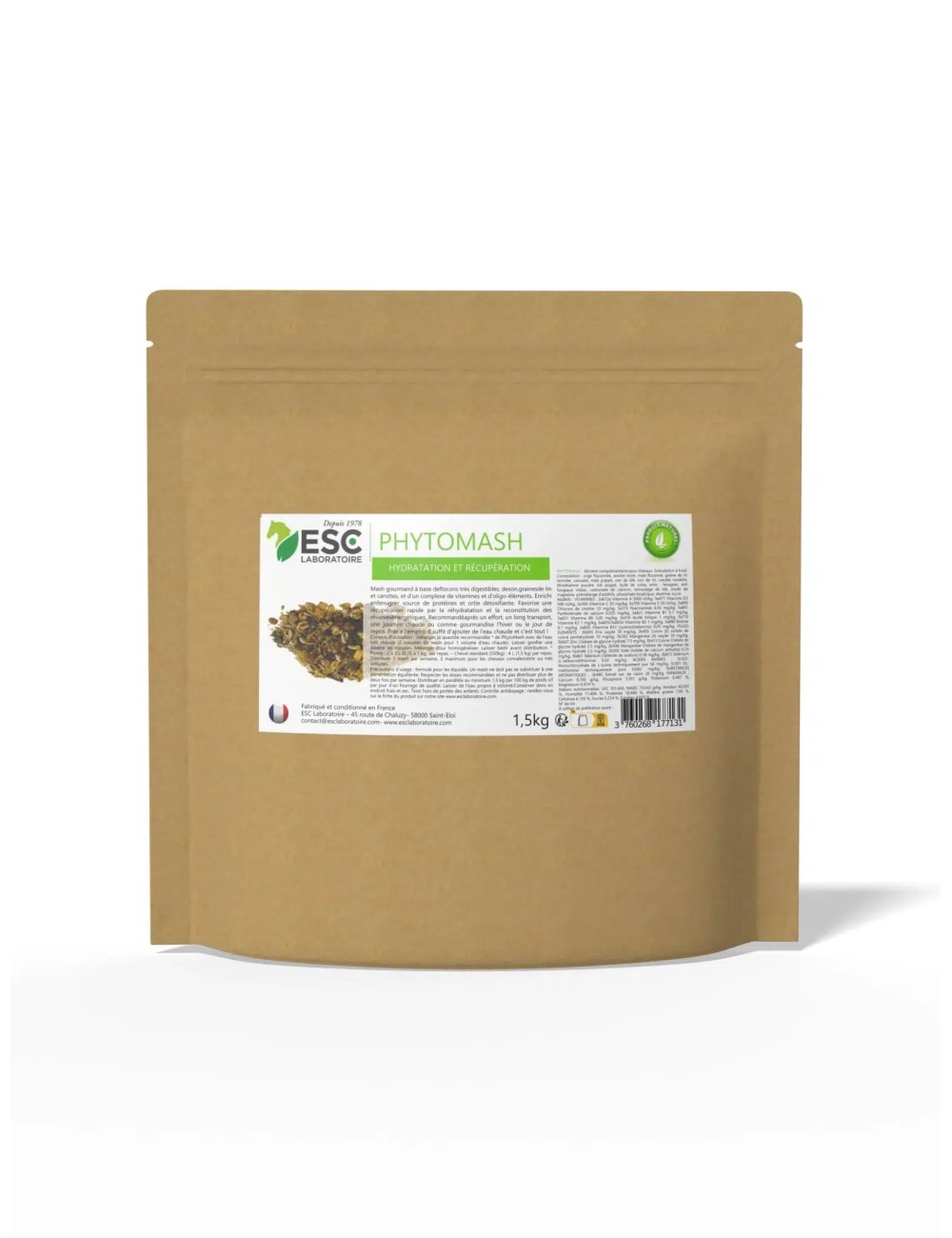 Phytomash ESC 1,5 kg – Mash aux plantes pour chevaux