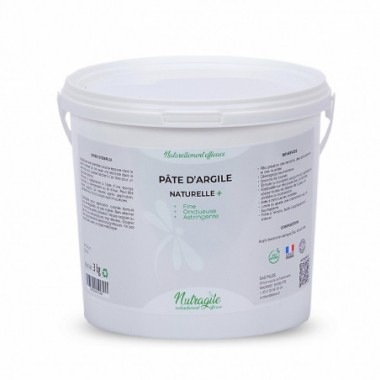 PATE D'ARGILE NATURELLE + 3 KG
